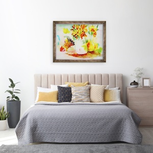 Tablou inramat - Neela Pushparaj - trei vaze, 60 x 80 cm - Img 3