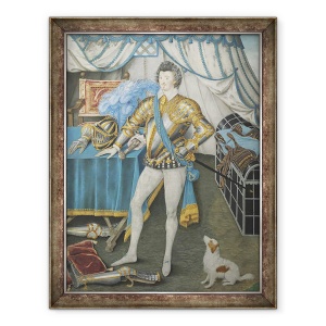 Tablou inramat - Nicholas Hilliard - Portret De Sir Anthony Mildmay, Cavaler De Apethorpe, Nordicanti, 60 x 80 cm