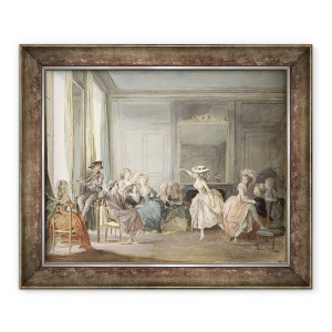 Tablou inramat - Niclas II Lafrensen - Lectia de dans, 50 x 60 cm
