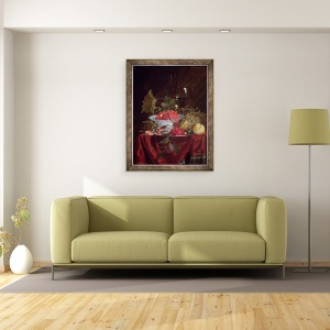 Tablou inramat - Nicolaes Van Gelder - O viata statica a fructelor, 70 x 90 cm - Img 2