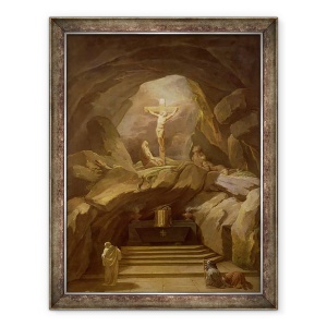 Tablou inramat - Nicolas-Bernard Lepicie - Studiu pentru Chapelle du Calvaire in Eglise de Saint-Roch, 60 x 80 cm