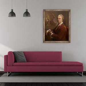 Tablou inramat - Nicolas de Largilliere - Autoportret, 50 x 60 cm - Img 2