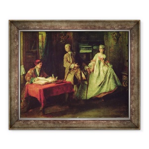 Tablou inramat - Nicolas Lancret - Gallant Hour, 70 x 85 cm