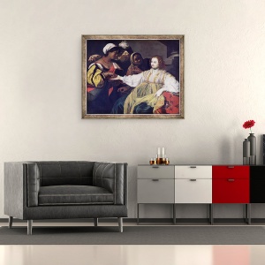 Tablou inramat - Nicolas Regnier - Ghicitoarea, 50 x 60 cm - Img 2