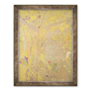 Tablou inramat - Odilon Redon - Arbore galben panou decorativ pentru resedinta Domecy, 70 x 90 cm