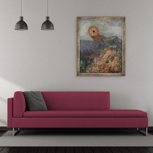 Tablou inramat - Odilon Redon - Ciclopul, 50 x 60 cm - Img 2
