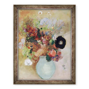 Tablou inramat - Odilon Redon - Flori intr-o vaza verde, 60 x 80 cm