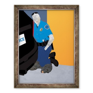 Tablou inramat - Osinachi - Nu pot respira, 70 x 90 cm