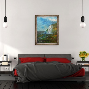 Tablou inramat - Patricia Brintle - Caskad lakay, 70 x 90 cm - Img 3
