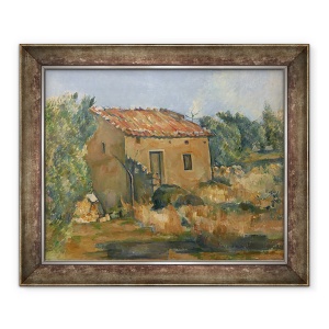 Tablou inramat - Paul Cezanne - Casa abandonata langa Aix-en-Provence, 50 x 60 cm