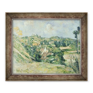 Tablou inramat - Paul Cezanne - Case in Valhermeil vazut in directia Auvers-sur-Oise, 50 x 60 cm