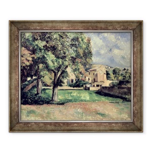 Tablou inramat - Paul Cezanne - Copaci intr-un parc, Jas de Bouffan, 50 x 60 cm