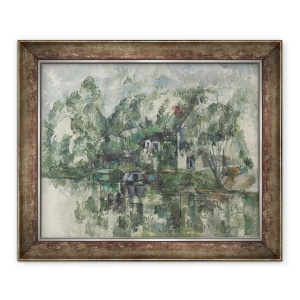 Tablou inramat - Paul Cezanne - La marginea apei, 50 x 60 cm