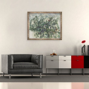 Tablou inramat - Paul Cezanne - La marginea apei, 50 x 60 cm - Img 2