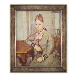 Tablou inramat - Paul Cezanne - Madame Cezanne sprijinindu-se pe o masa, 70 x 85 cm
