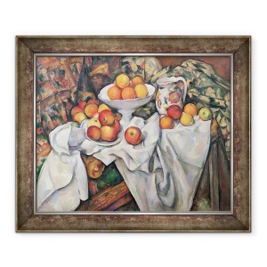 Tablou inramat - Paul Cezanne - Mere si Portocale, 70 x 85 cm