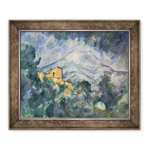 Tablou inramat - Paul Cezanne - Montagne Sainte-Victoire si Castelul Negru, 50 x 60 cm