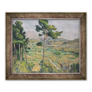 Tablou inramat - Paul Cezanne - Peisaj cu viaduct - Montagne Sainte-Victoire, 70 x 85 cm