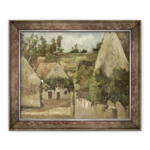 Tablou inramat - Paul Cezanne - Rascruce de drumuri la Rue Remy, Auvers, 50 x 60 cm