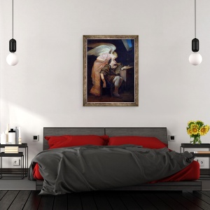 Tablou inramat - Paul Cezanne - Visul Poetului sau, Sarutul Muza, 60 x 80 cm - Img 3