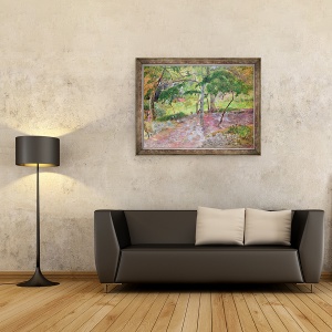 Tablou inramat - Paul Gauguin - Peisaj tropical, Martinica, 70 x 90 cm - Img 2
