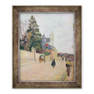Tablou inramat - Paul Gauguin - Un drum al satului, 50 x 60 cm