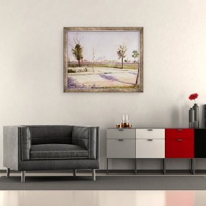 Tablou inramat - Paul Signac - Drumul spre Gennevilliers, 50 x 60 cm - Img 2