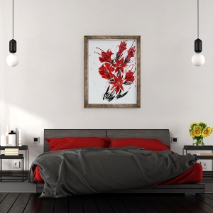 Tablou inramat - Penny Warden - Floare VI, 70 x 90 cm - Img 3