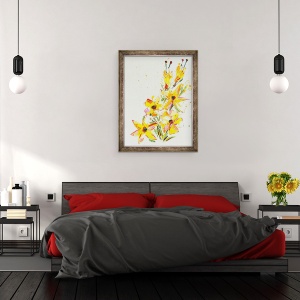 Tablou inramat - Penny Warden - Floare VII, 70 x 90 cm - Img 3