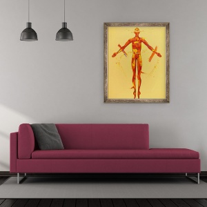 Tablou inramat - Penny Warden - invierea - Statia 15, 70 x 85 cm - Img 2