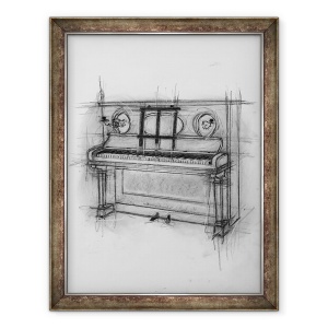 Tablou inramat - Penny Warden - Piano, 70 x 90 cm