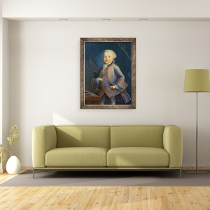Tablou inramat - Peter Anton Lorenzoni - Wolfgang Amadeus Mozart, 70 x 90 cm - Img 2