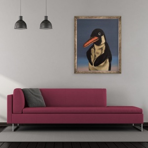 Tablou inramat - Peter Jones - Penguin, 2018, 50 x 60 cm - Img 2
