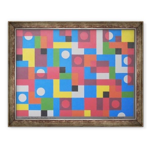 Tablou inramat - Peter McClure - OVERLAY-MODUL-MALTA, 60 x 80 cm