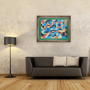 Tablou inramat - Peter McClure - SUBDIVIZIUNE. 20-2O, 60 x 80 cm - Img 2