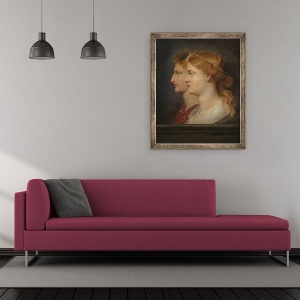 Tablou inramat - Peter Paul Rubens - Agrippina si Germanicus, 50 x 60 cm - Img 2