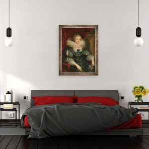 Tablou inramat - Peter Paul Rubens - Anne de Austria, 60 x 80 cm - Img 3