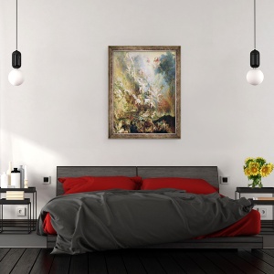 Tablou inramat - Peter Paul Rubens - Caderea celor blestemati, 60 x 80 cm - Img 3