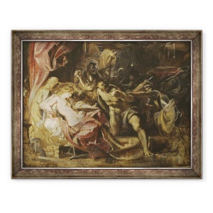 Tablou inramat - Peter Paul Rubens - Capturarea lui Samson, 70 x 90 cm
