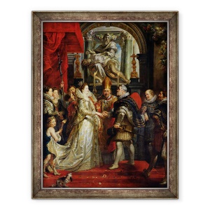 Tablou inramat - Peter Paul Rubens - Casatoria Proxy a Mariei de Medici 1573-1642 si Henri al IV-lea 1573-1642 5 octombrie 1600, 60 x 80 cm