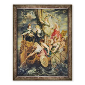 Tablou inramat - Peter Paul Rubens - Majoritatea lui Ludovic al XIII-lea 1601-43 20 octombrie 1614, 70 x 90 cm