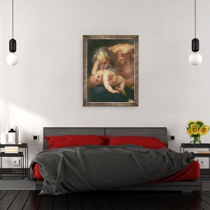 Tablou inramat - Peter Paul Rubens - Saturn Devorandu-si Fiul, 60 x 80 cm - Img 3