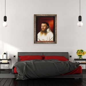 Tablou inramat - Petrus Christus - Portret De Carthusian, 60 x 80 cm - Img 3
