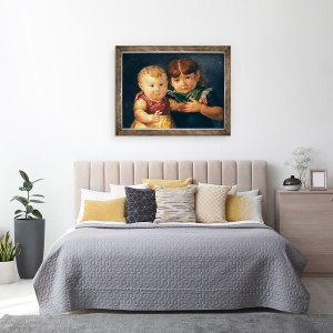 Tablou inramat - Philipp Otto Runge - Copiii artistului, Maria Dorothea si Otto Sigismund Runge, 60 x 80 cm - Img 3