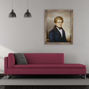 Tablou inramat - Philipp Petri - Otto von Bismarck ca student, 50 x 60 cm - Img 2