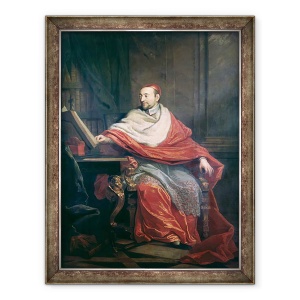 Tablou inramat - Philippe de Champaigne - Cardinalul Pierre de Berulle 1575-1629, 70 x 90 cm