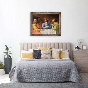 Tablou inramat - Philippe de Champaigne - Cina de la Emmaus, 60 x 80 cm - Img 3