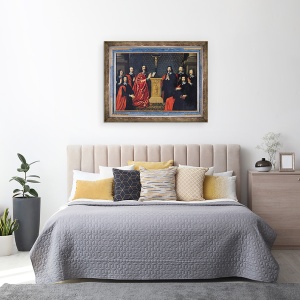 Tablou inramat - Philippe de Champaigne - Prevot des Marchands si echevinele orasului Paris, 60 x 80 cm - Img 3