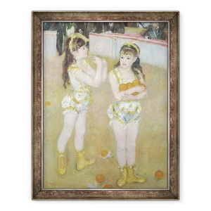 Tablou inramat - Pierre Auguste Renoir - Acrobati la Cirque Fernando, Francisca si Angelina Wartenberg, 60 x 80 cm