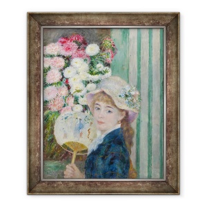 Tablou inramat - Pierre Auguste Renoir - Femeie cu un ventilator, 50 x 60 cm
